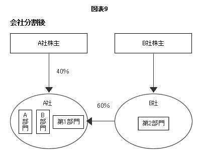 図表9　会社分割後