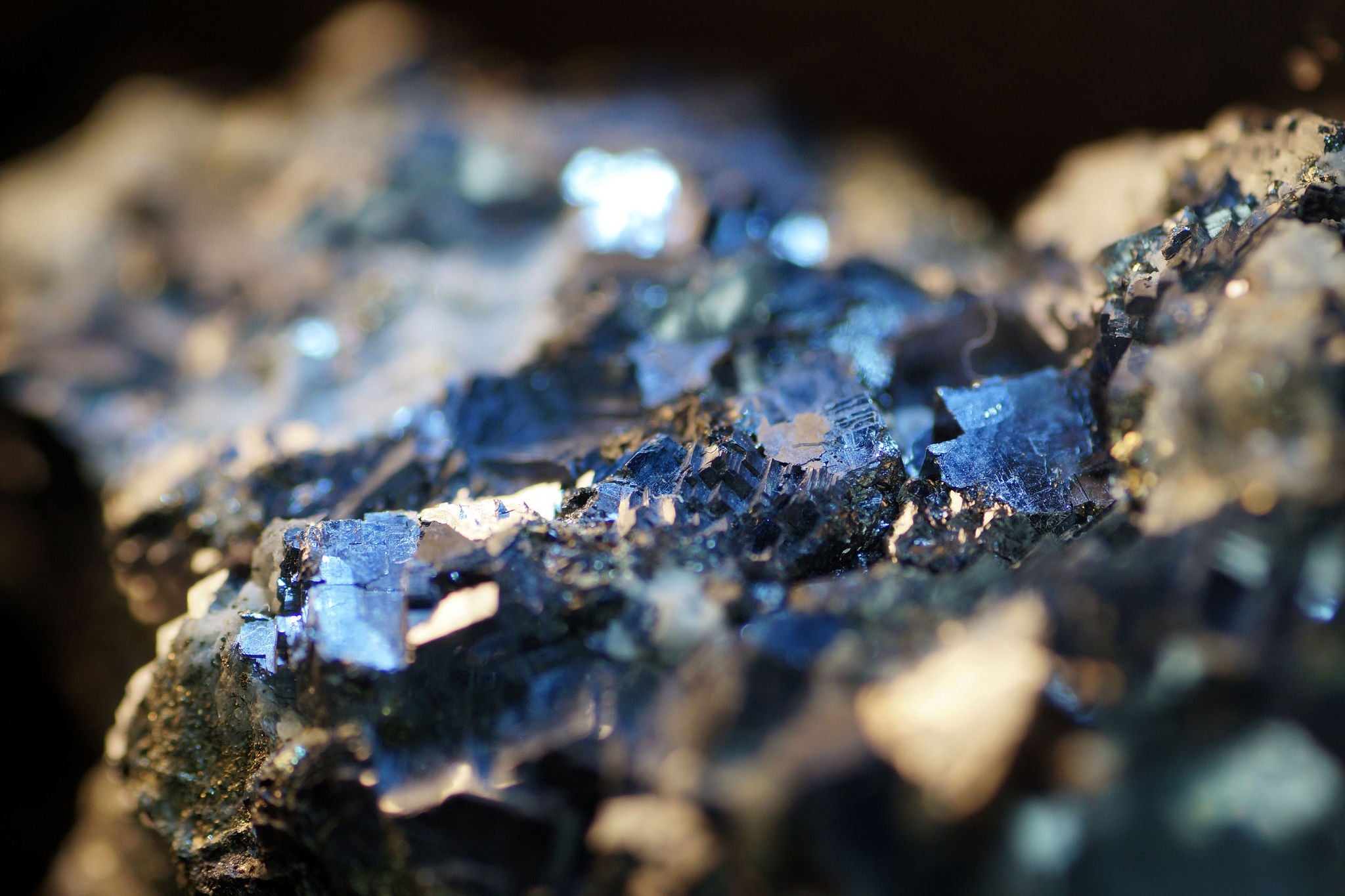 Macro pyrite mineral