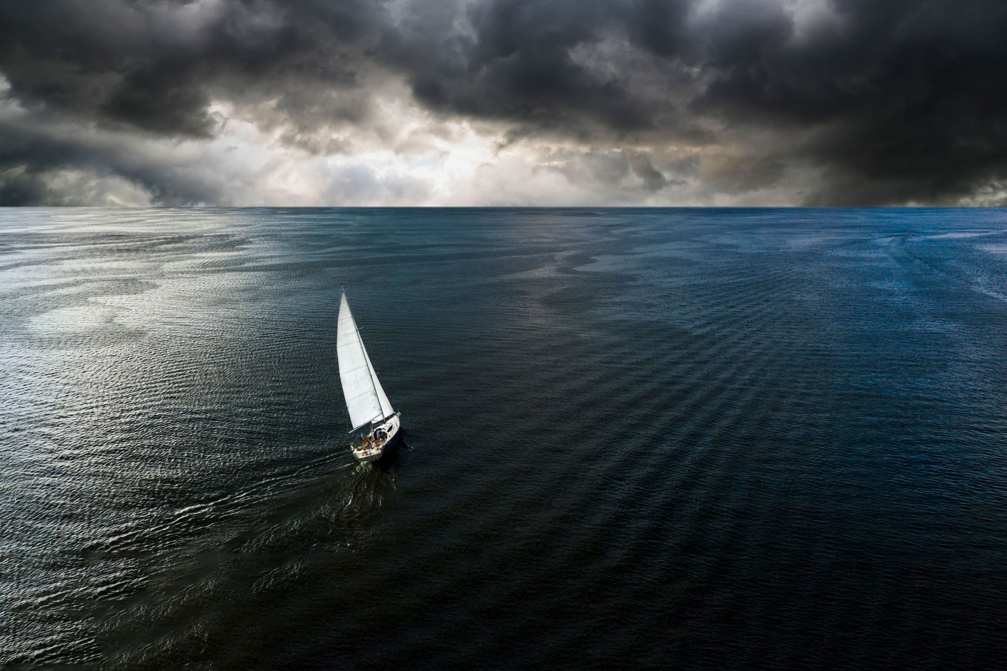 A boat on ocean