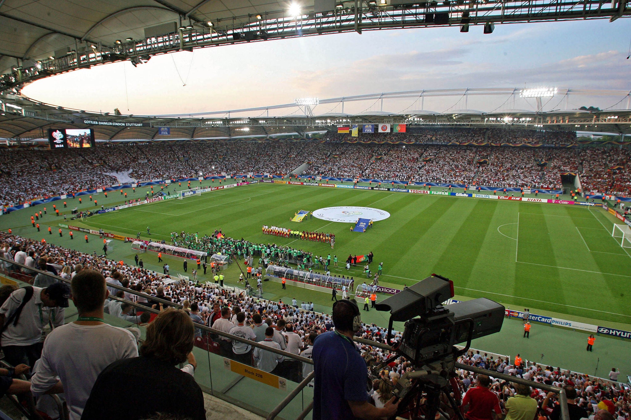 Spiel um Platz 3 bei der FIFA WM 2006: Deutschland gewann gegen Portugal mit 3:1 im Gottlieb-Daimler-Stadion