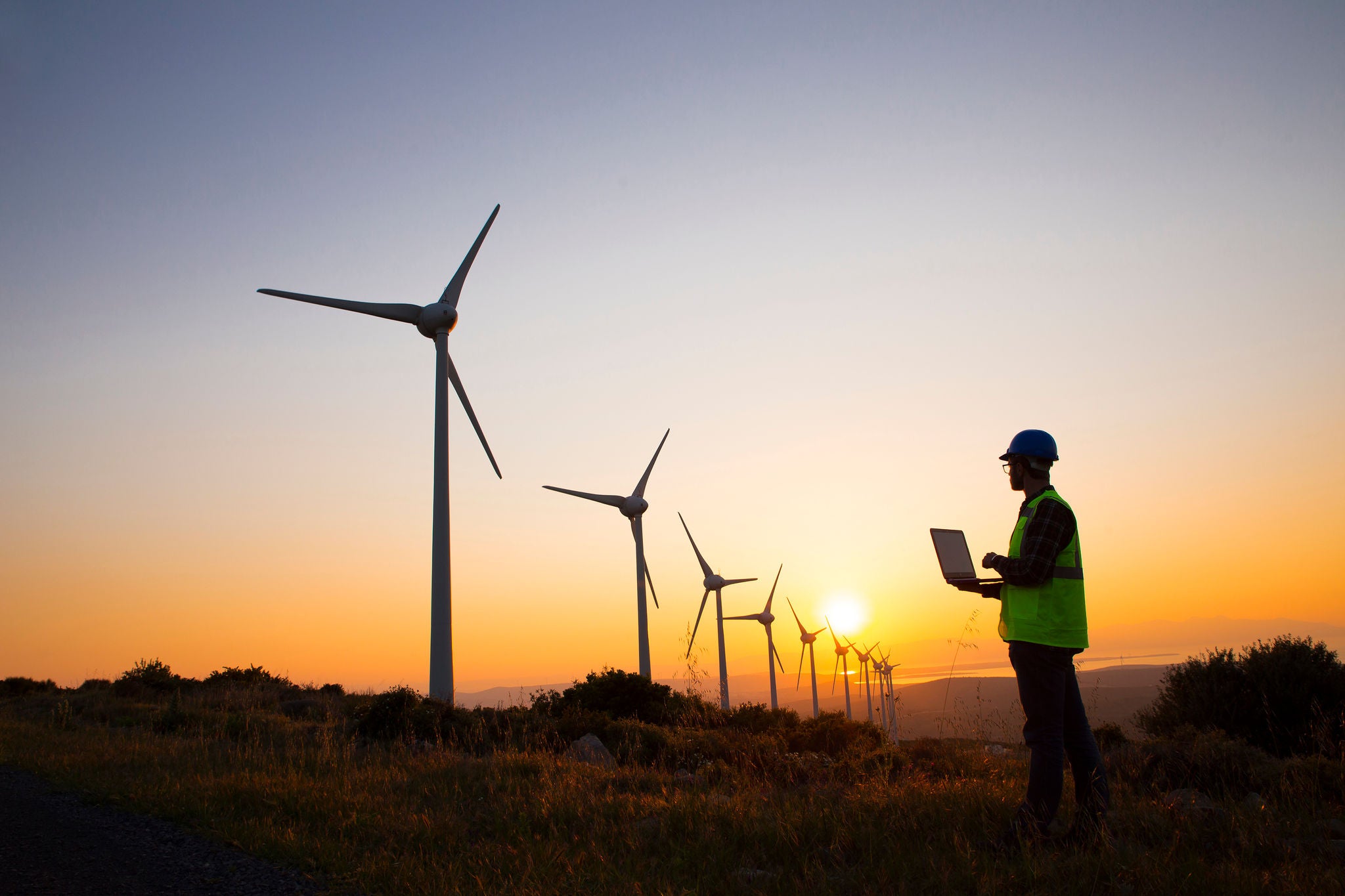 engineers of wind turbine.