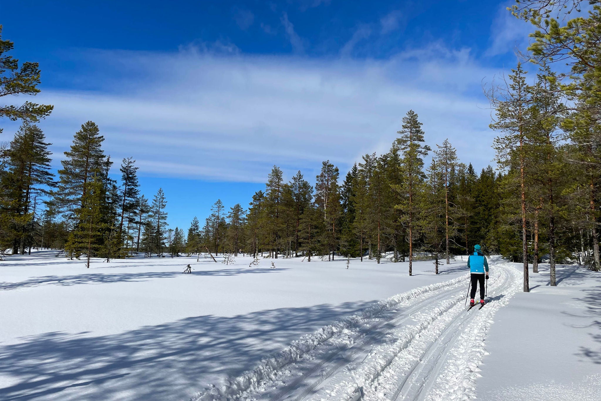 The weekend offered wonderful weather and really good ski trails