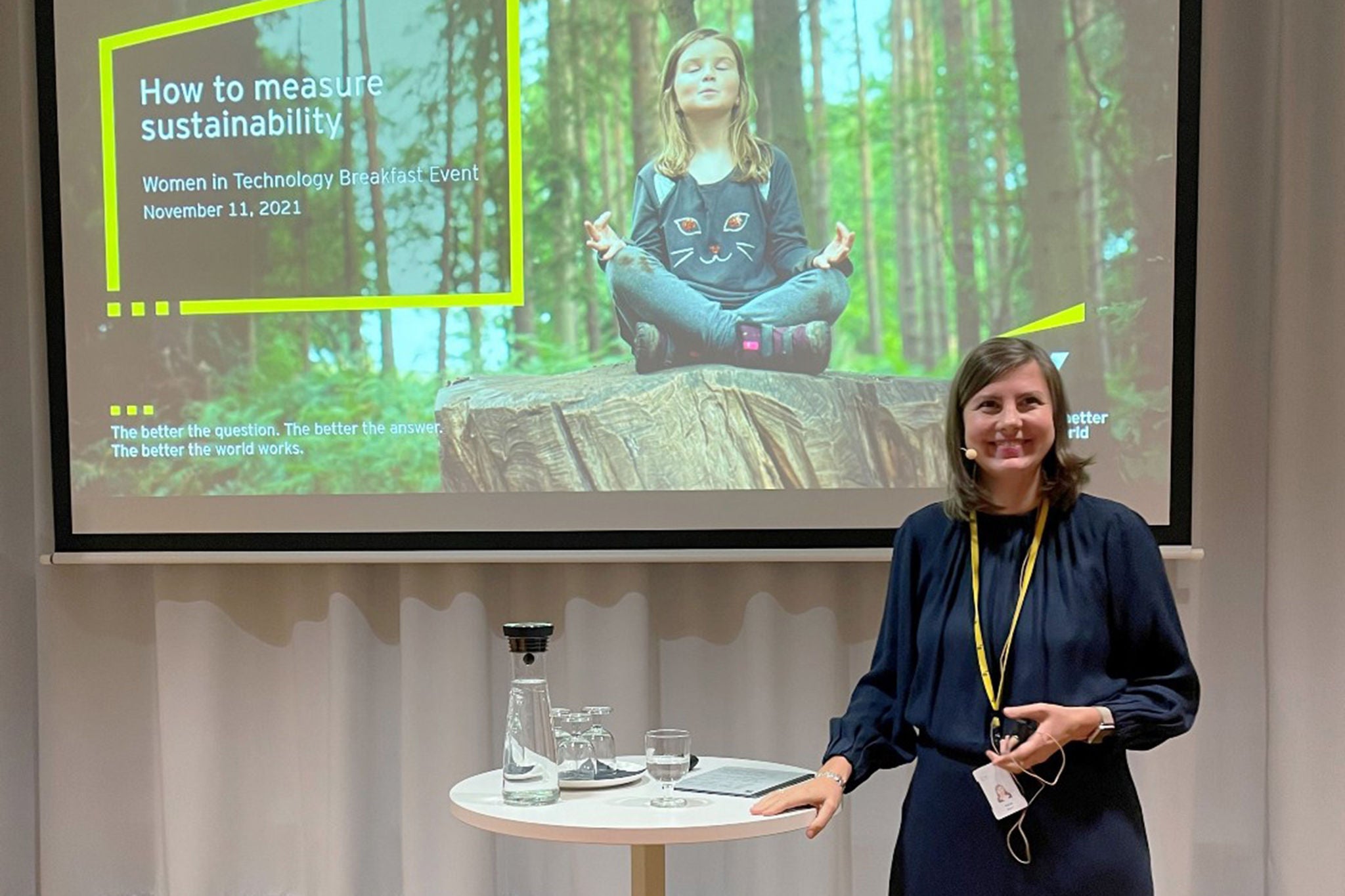 Kaisa Women in Tech -aamiaistapahtumassa.