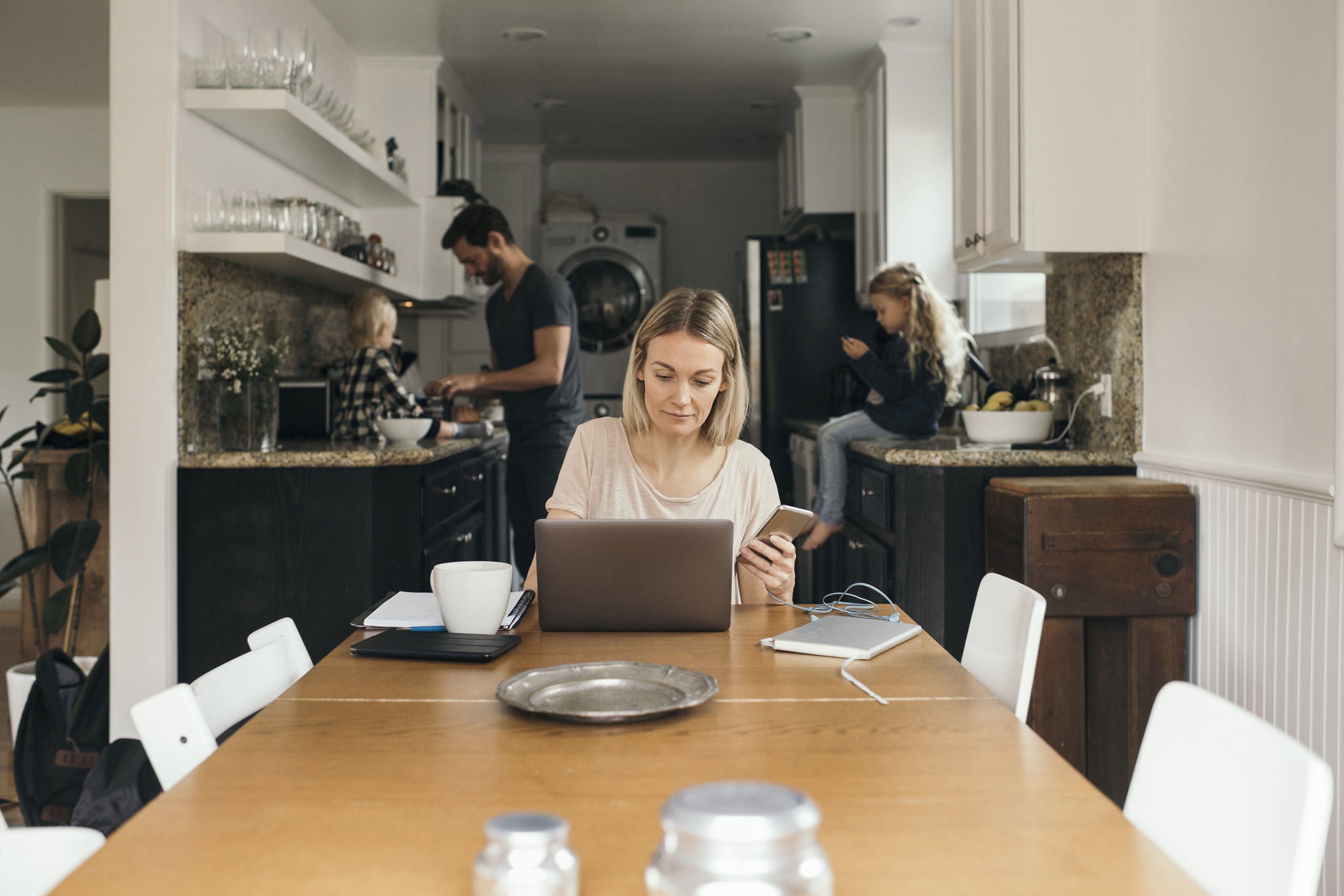 EY international woman working from home