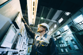 Power plant worker