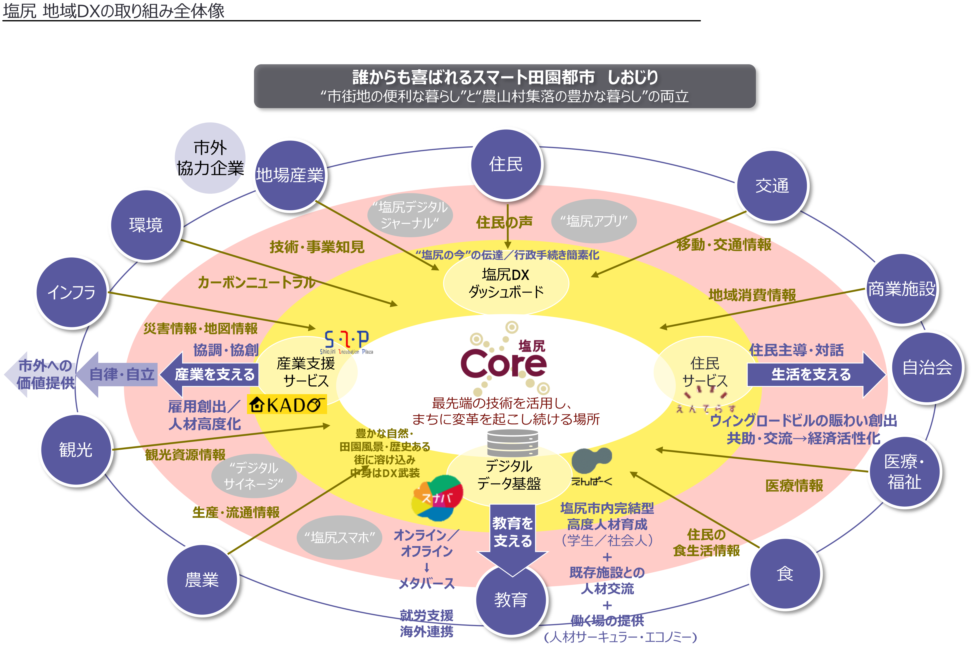 資料：塩尻市における取り組み全体像