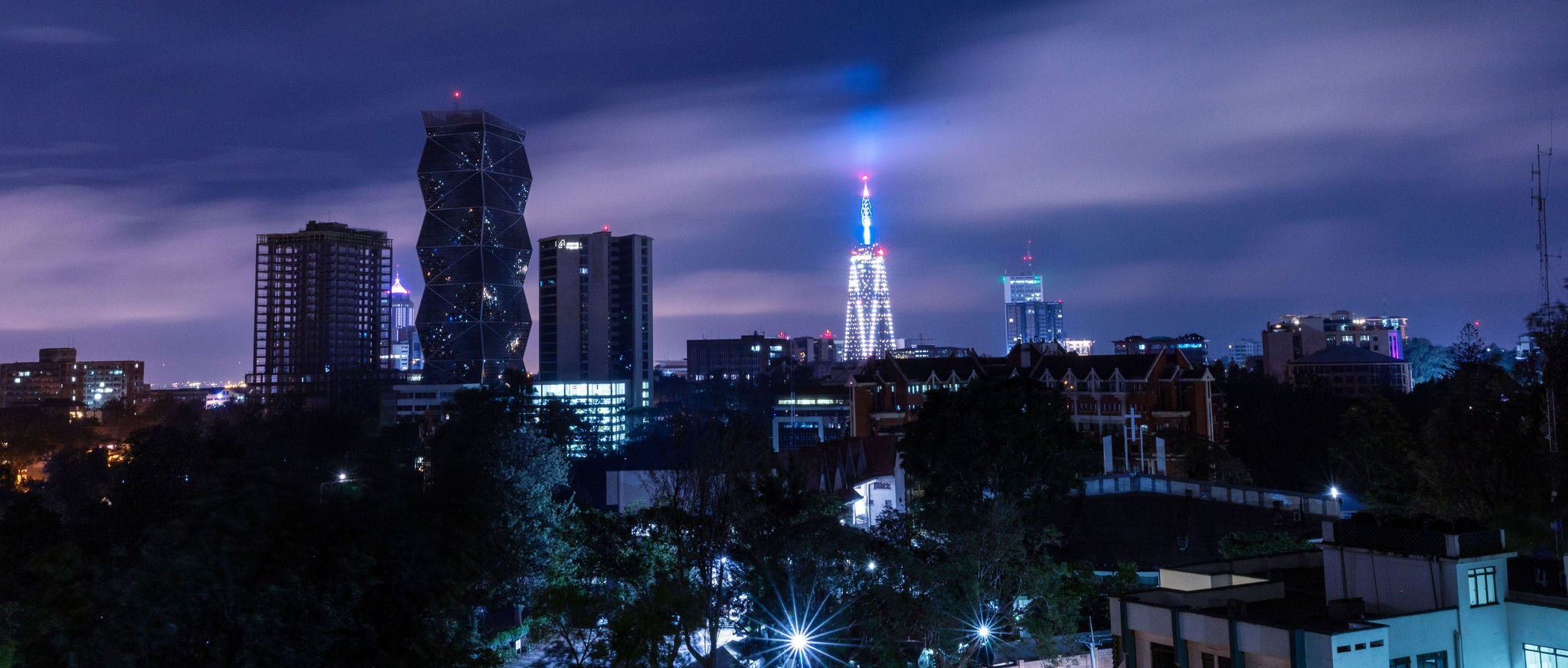 City skyline of Nairobi, Kenya