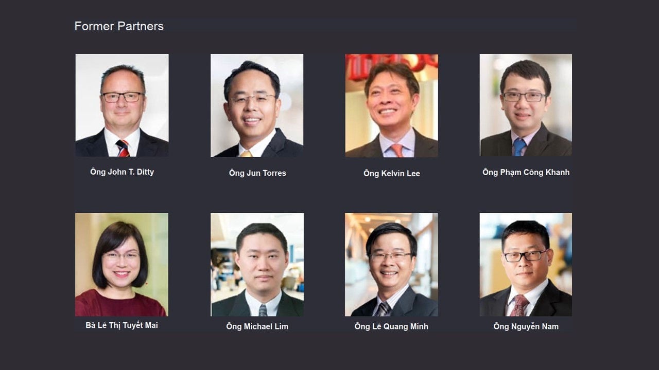 Profile images of Business professionals in a gallery