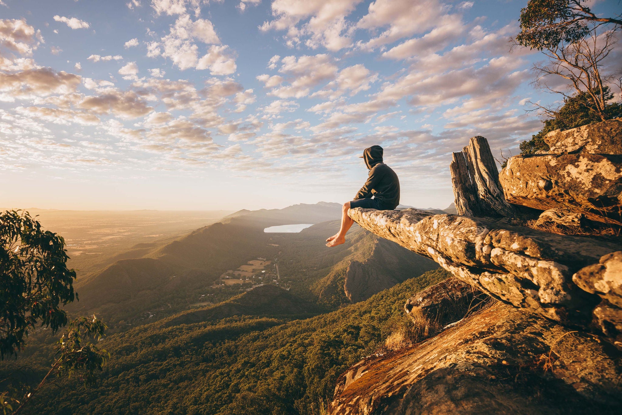 Sunrise at Baroka Lookout in the Grampians National Park in Victoria, Australia