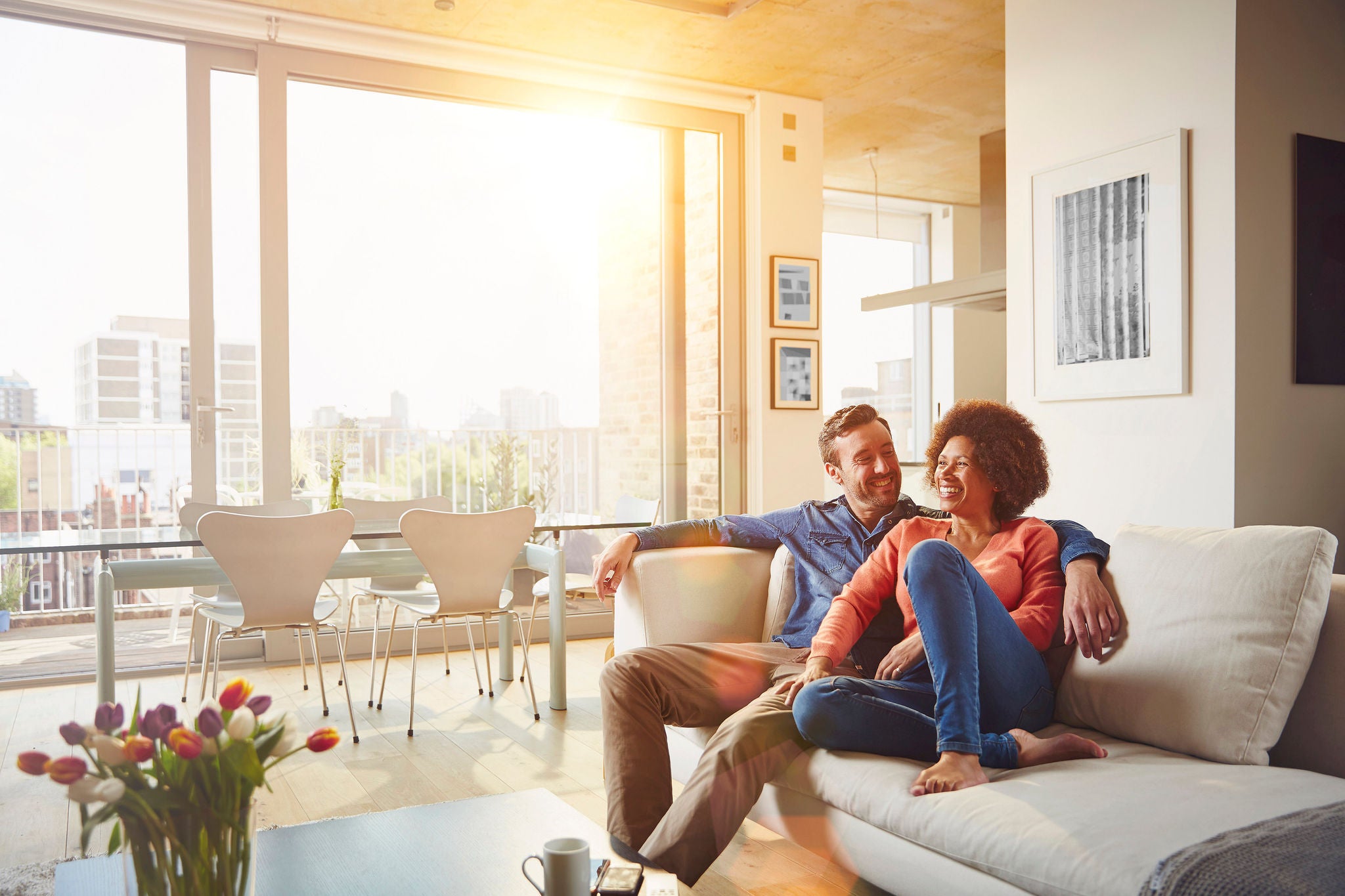 40's Couple In Apartment