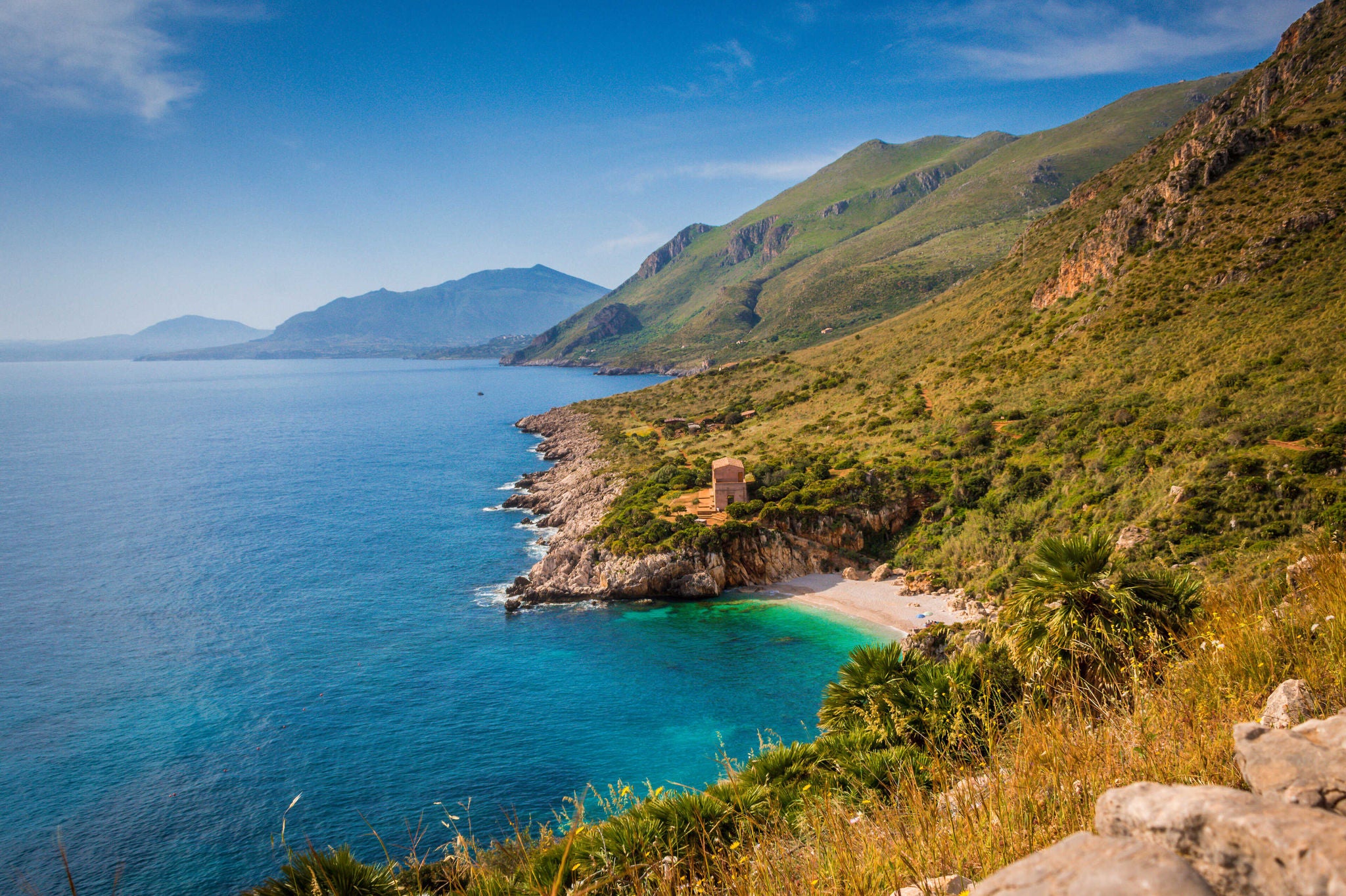 View on beach