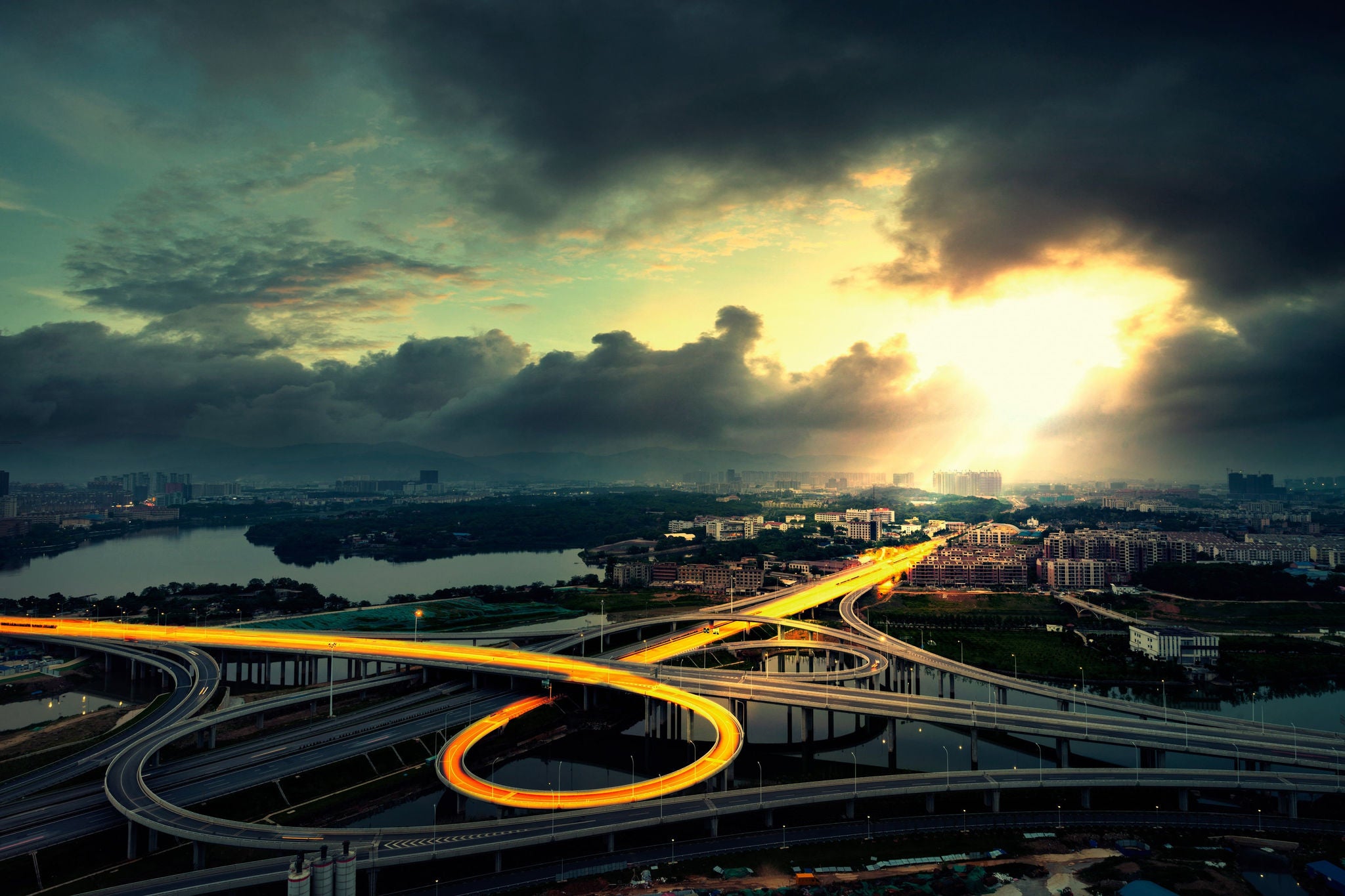 the overpass at nanchang city