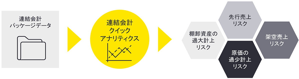 図1：連結会計パッケージデータを利用したリスク対応