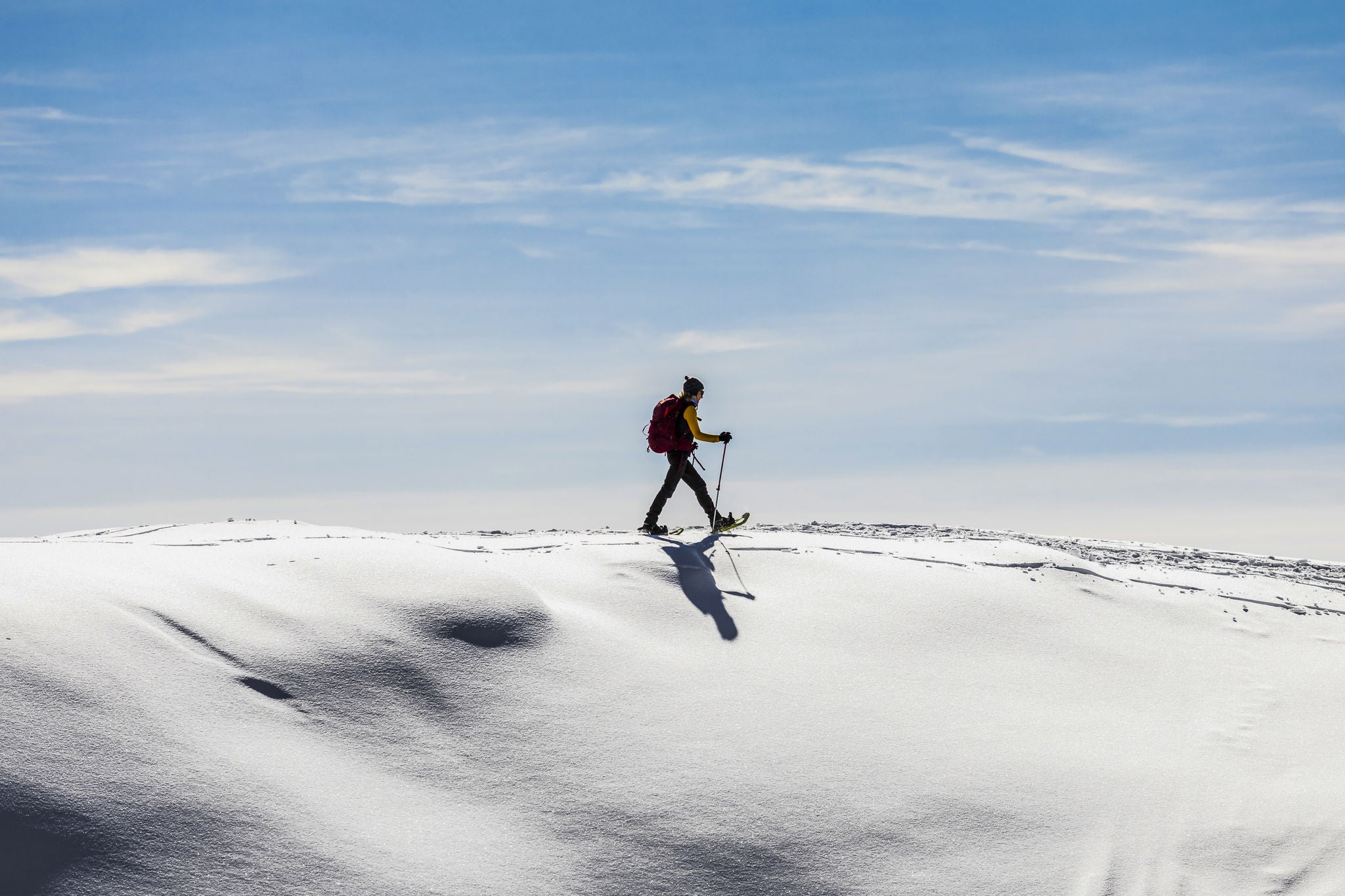 walking in snow