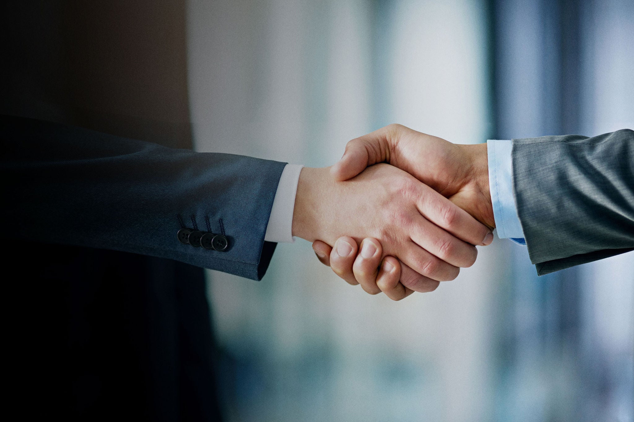 Business people shaking hands