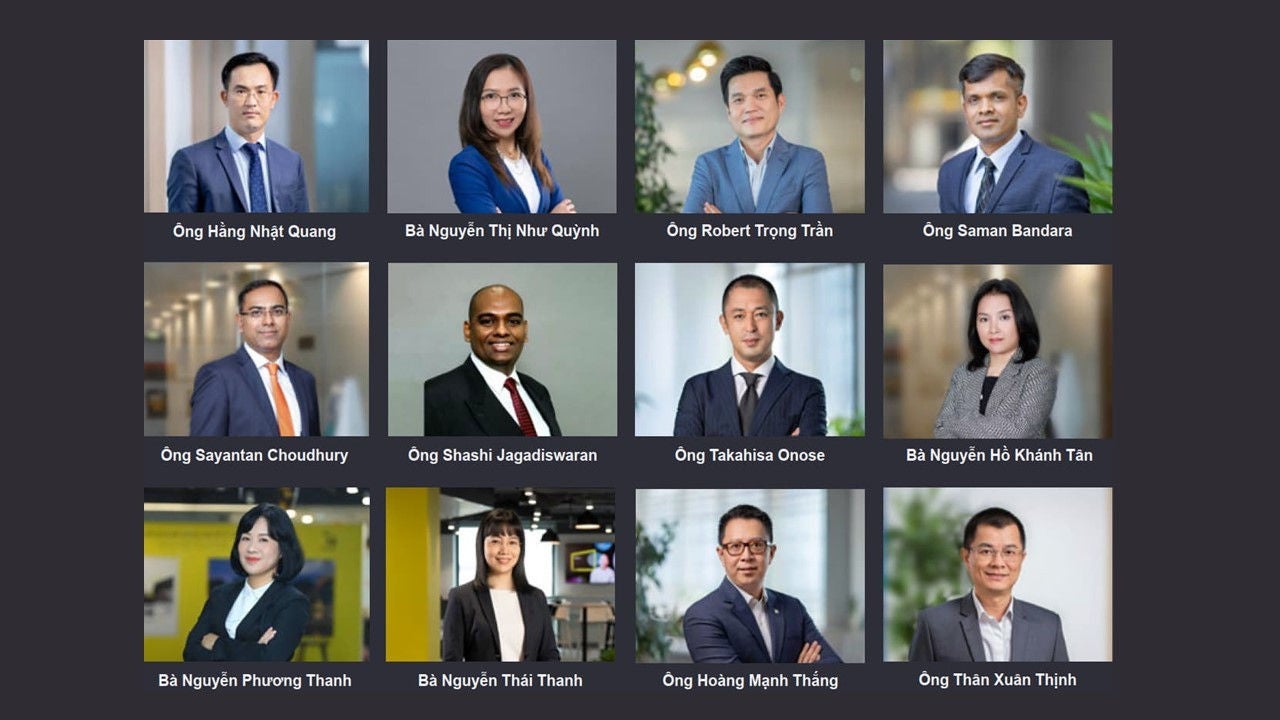 Profile images of Business professionals in a gallery