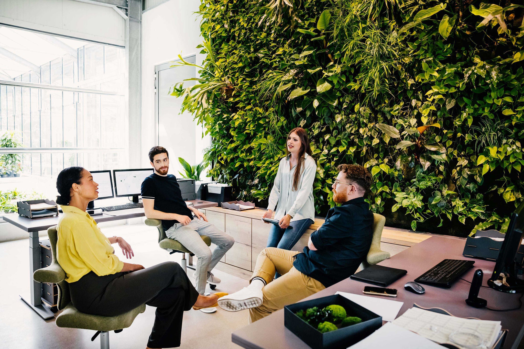 Office Colleagues Having Meeting