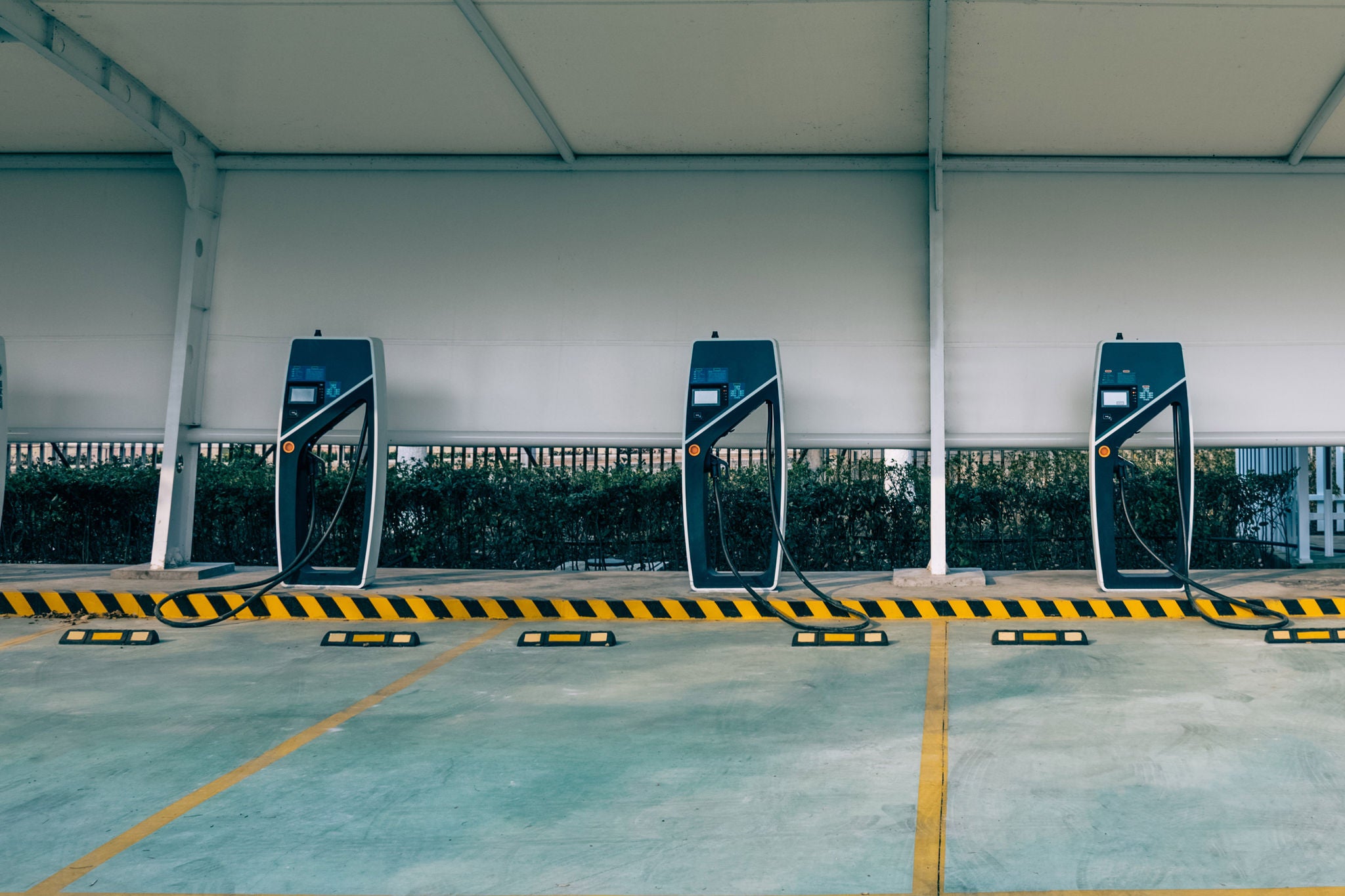 electric car charging station in Wuxi,China.