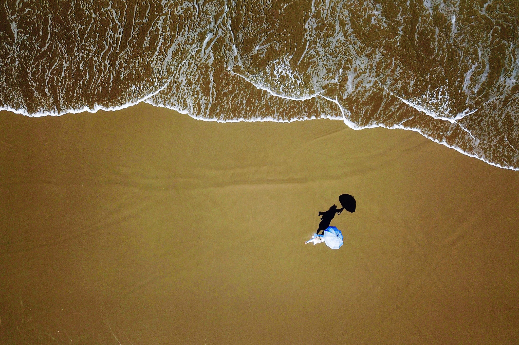 Photographic portrait of a beach