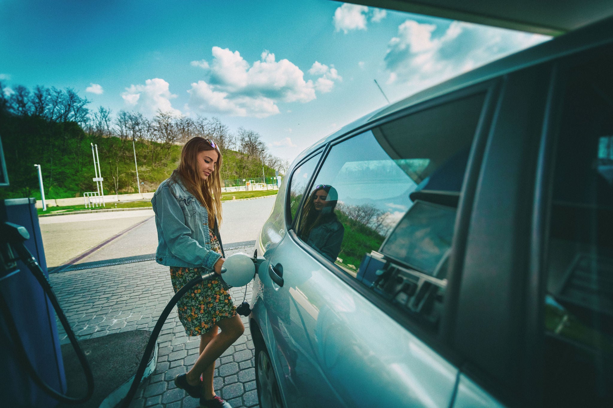 Beauty at the gas station