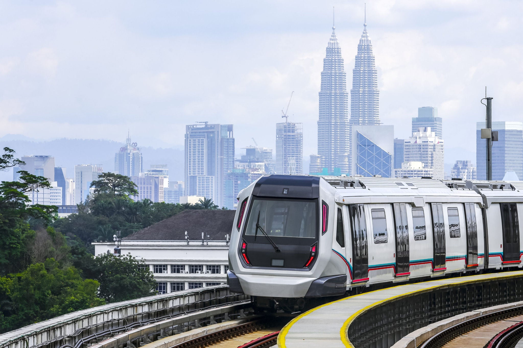 Monorail twin towers