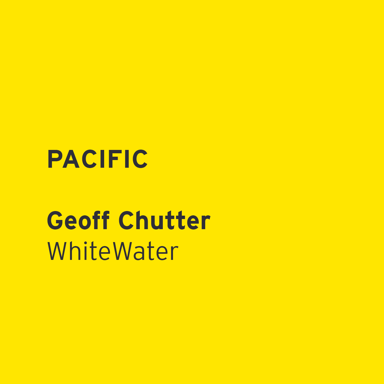 Geoff Chutter - WhiteWater