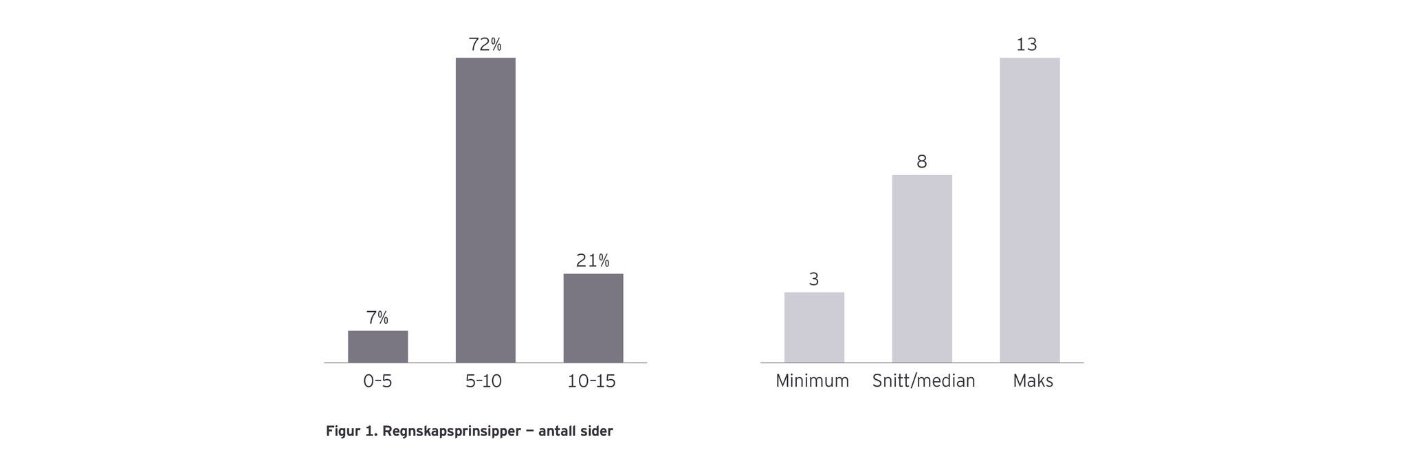 Figur 1: Regnskapsprinsipper - antall sider