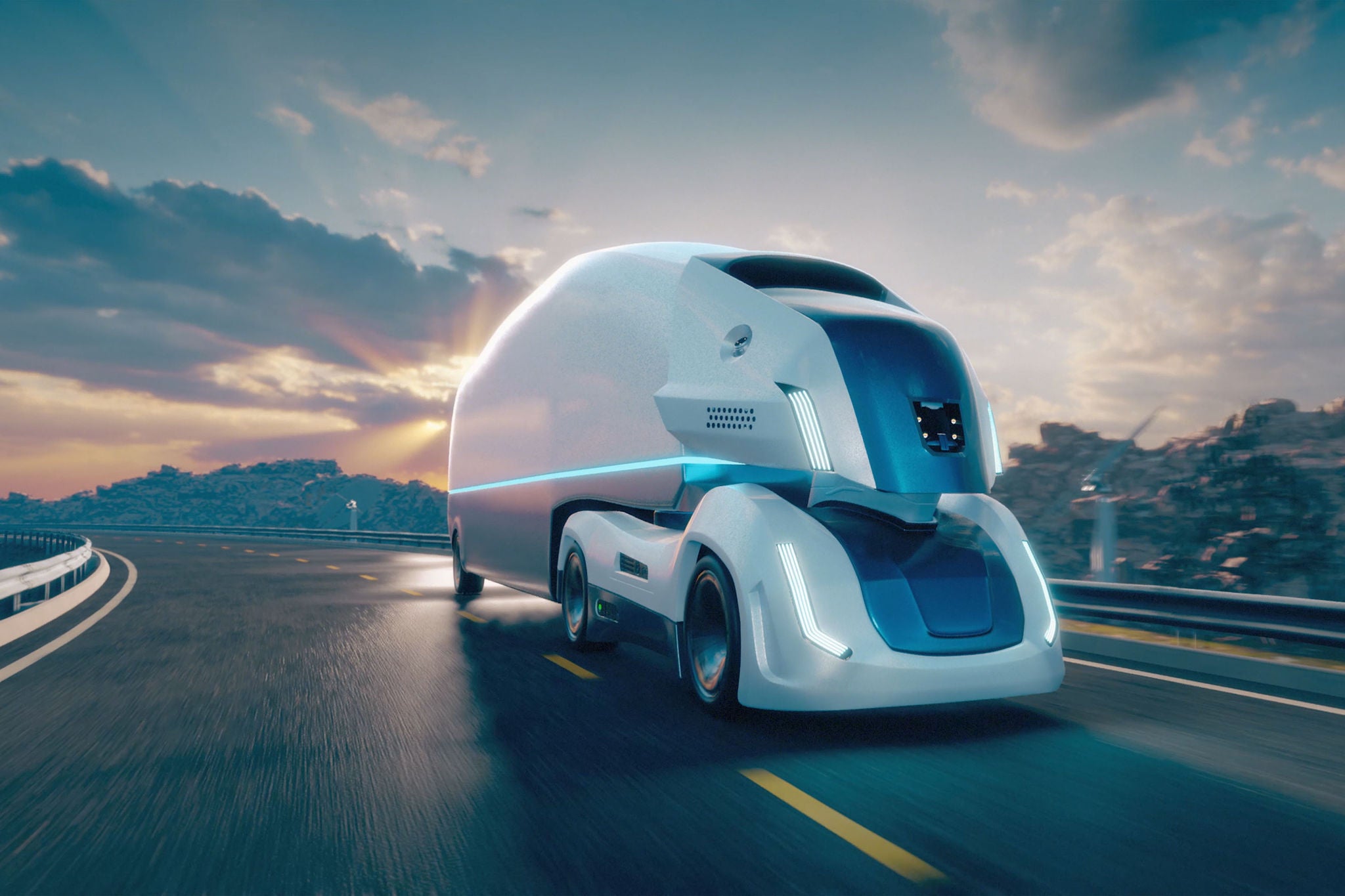 Camion électrique autonome