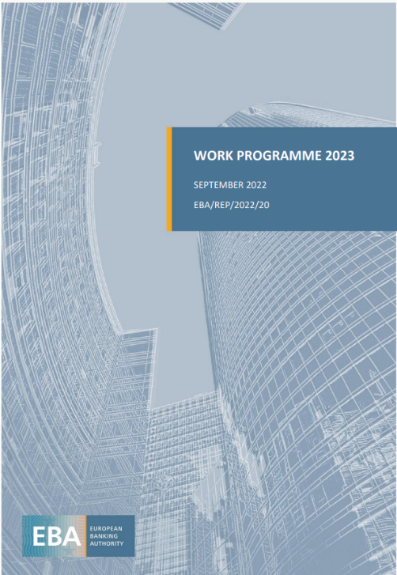 EBA publishes its work programme for 2023