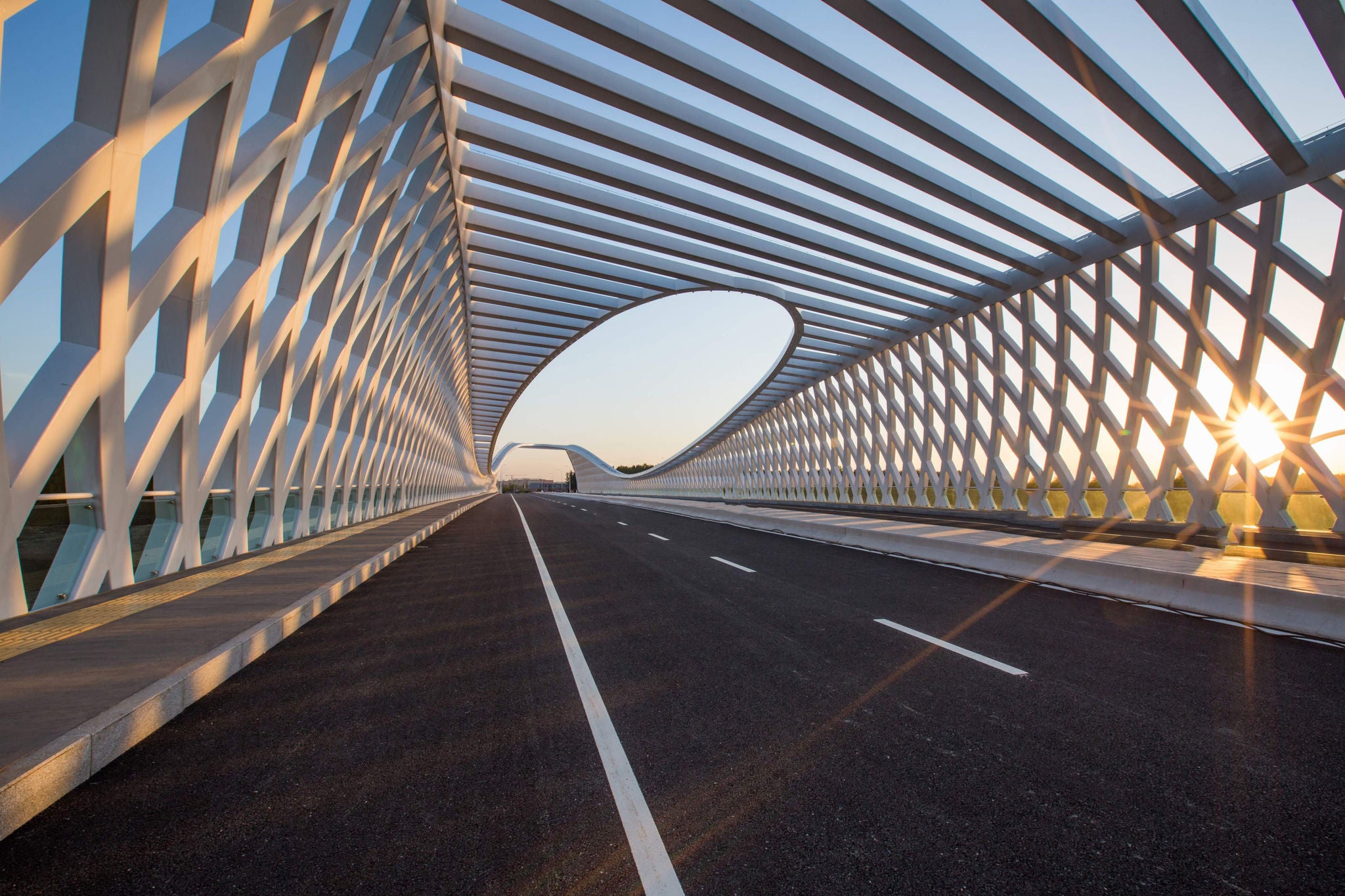 Beiqijia bridge in the sunlight