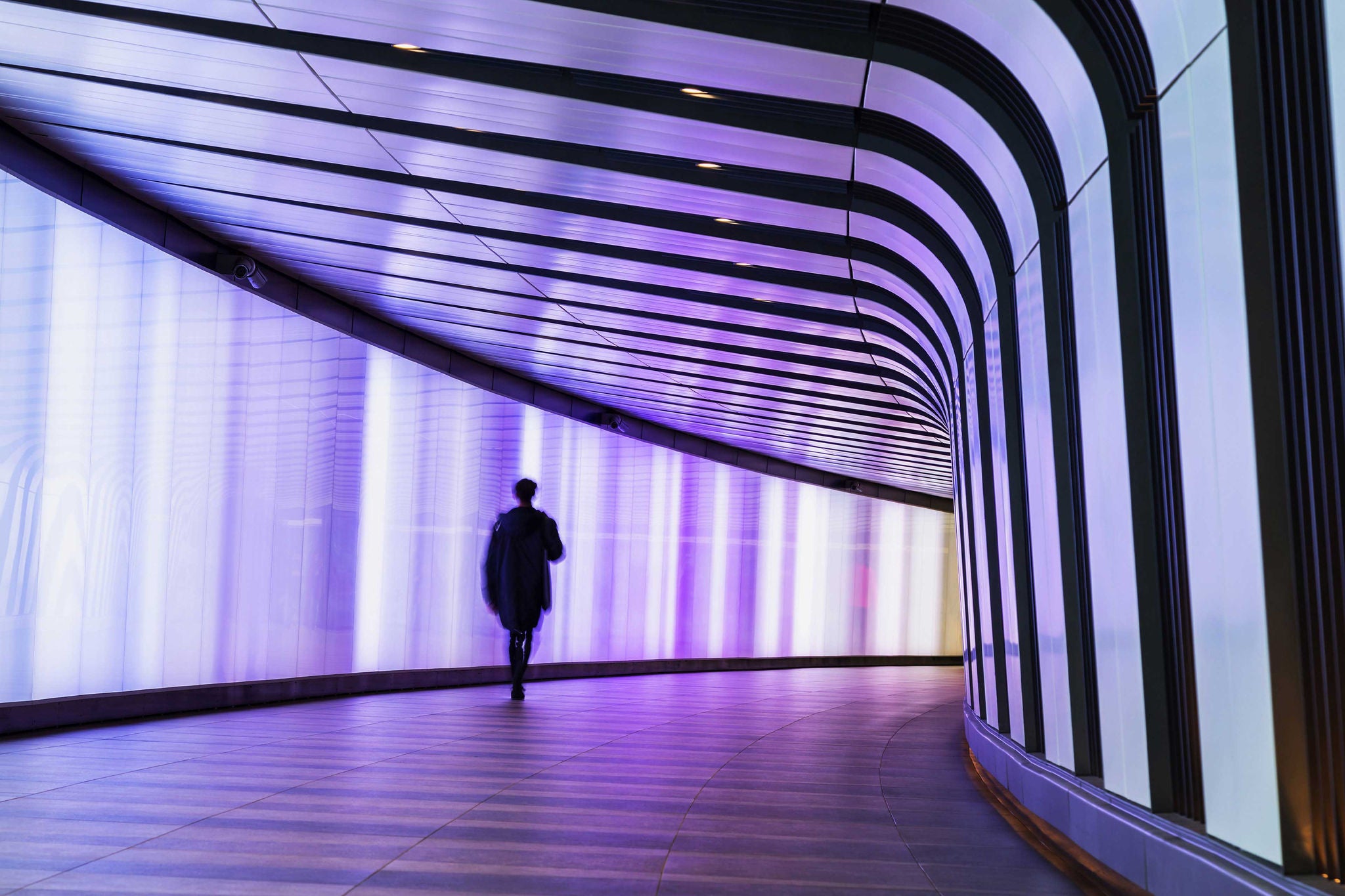 EY pedestrian tunnel in london