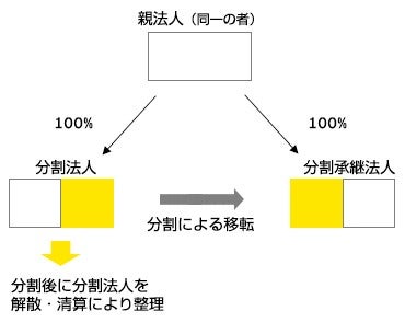 平成29年度税制改正による分割型分割に係る支配関係継続要件の見直し　図