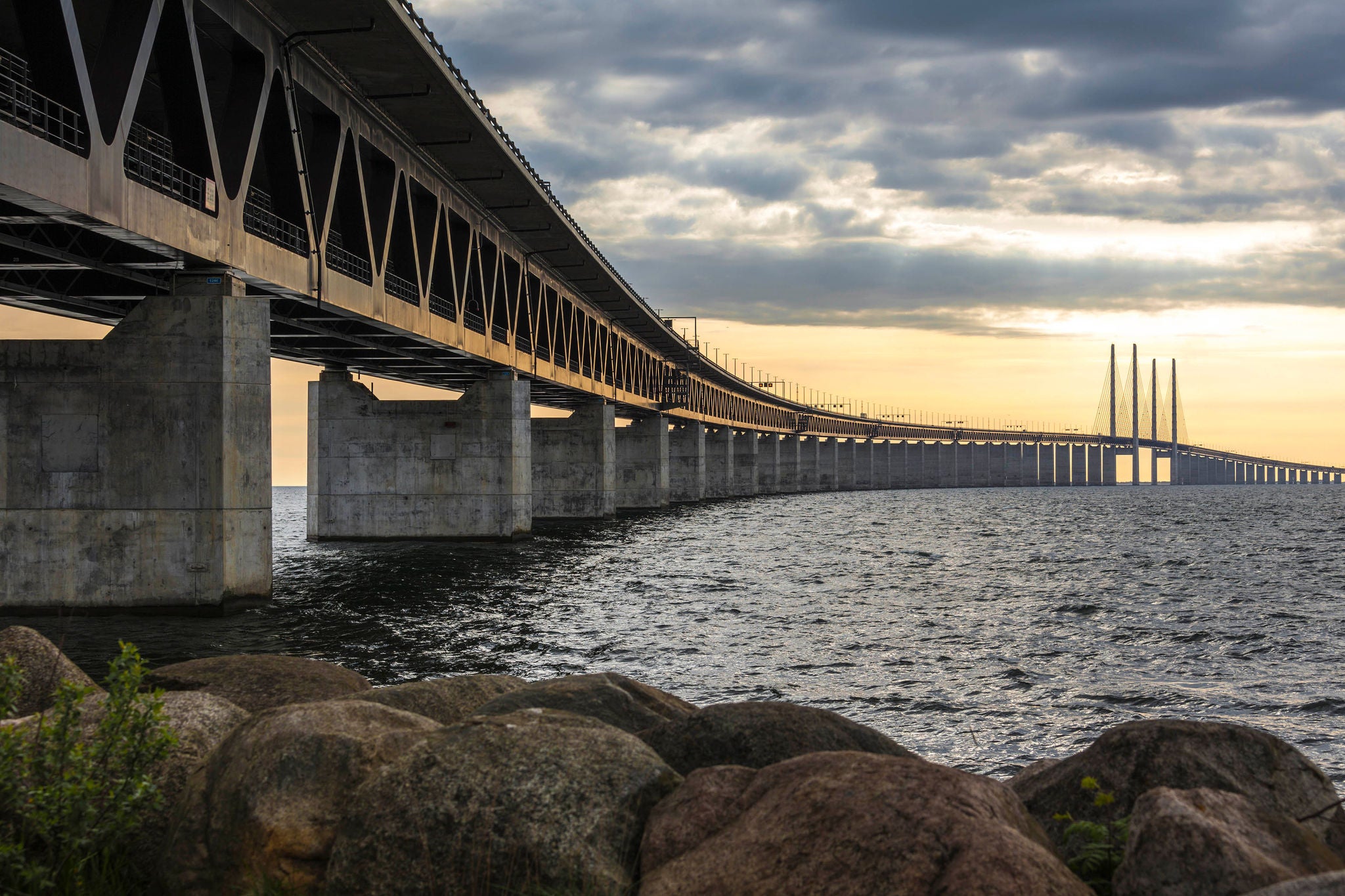 The Öresund or Øresund Bridge.