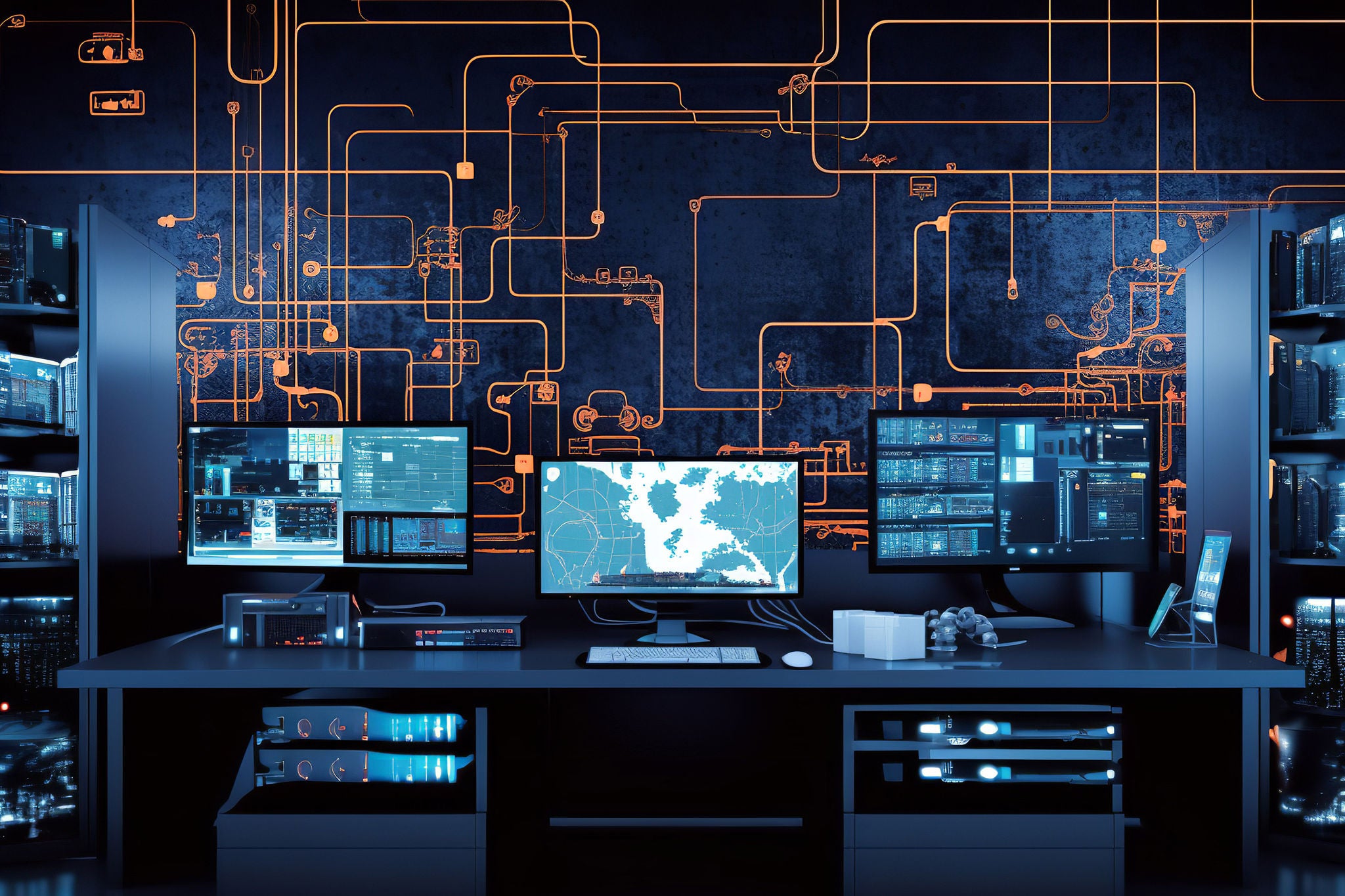 Server Displaying Network Visualization