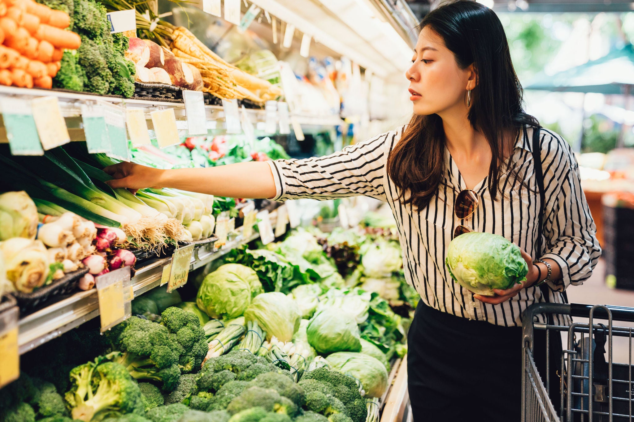 Women in supermarket