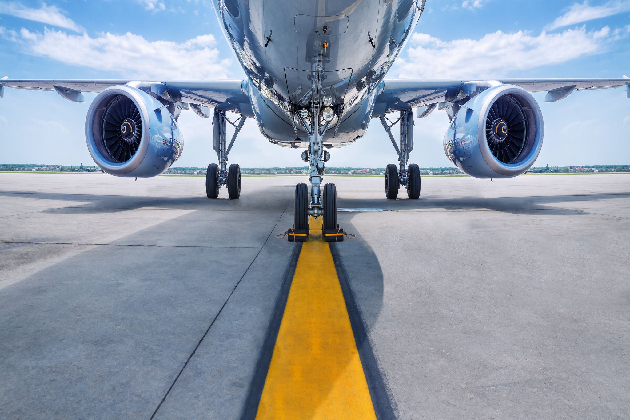 turbines of an aircraft; Shutterstock ID 637037008