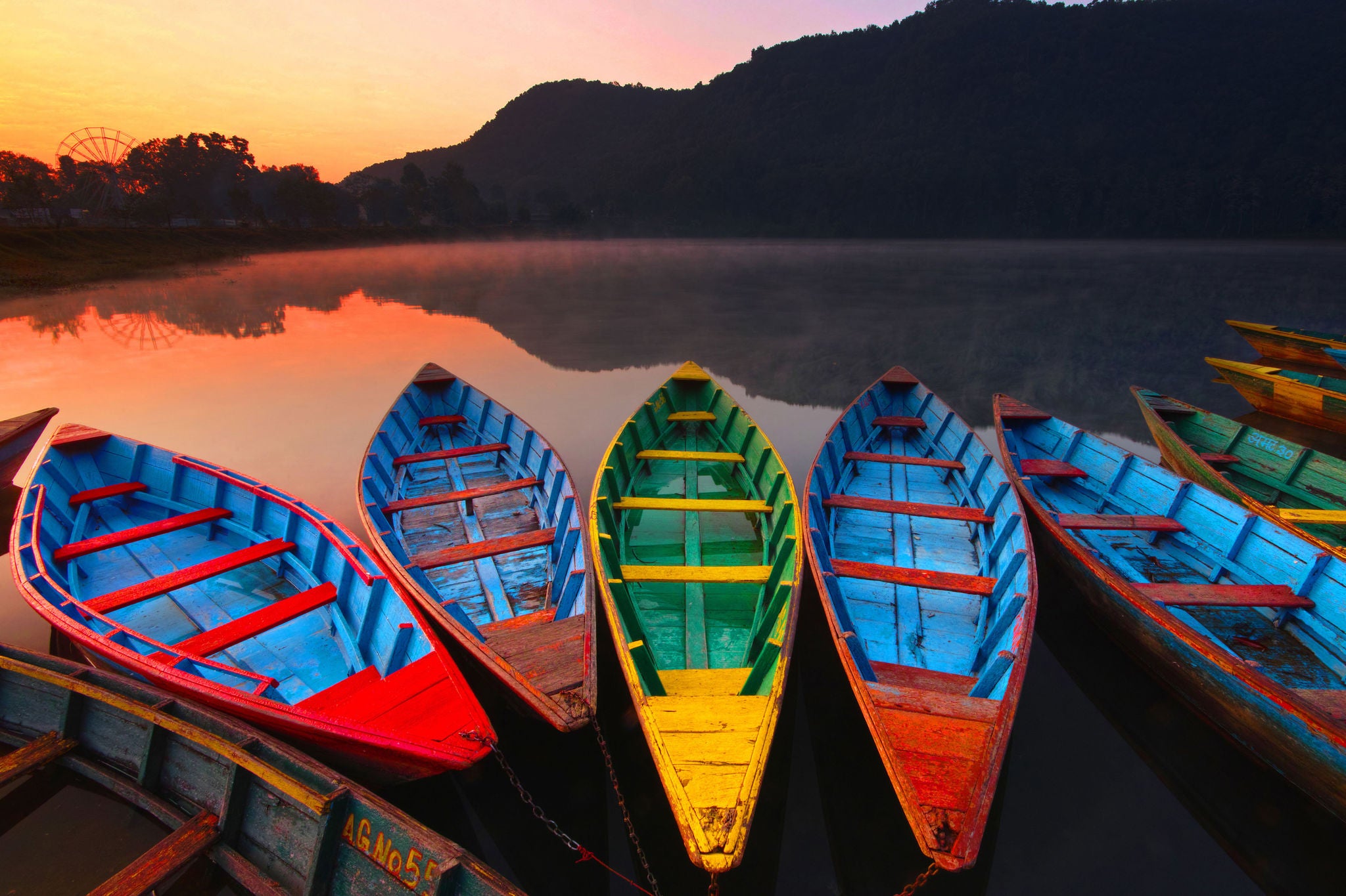 This image was taken at Phewa Lake in Pokhara, Nepal.