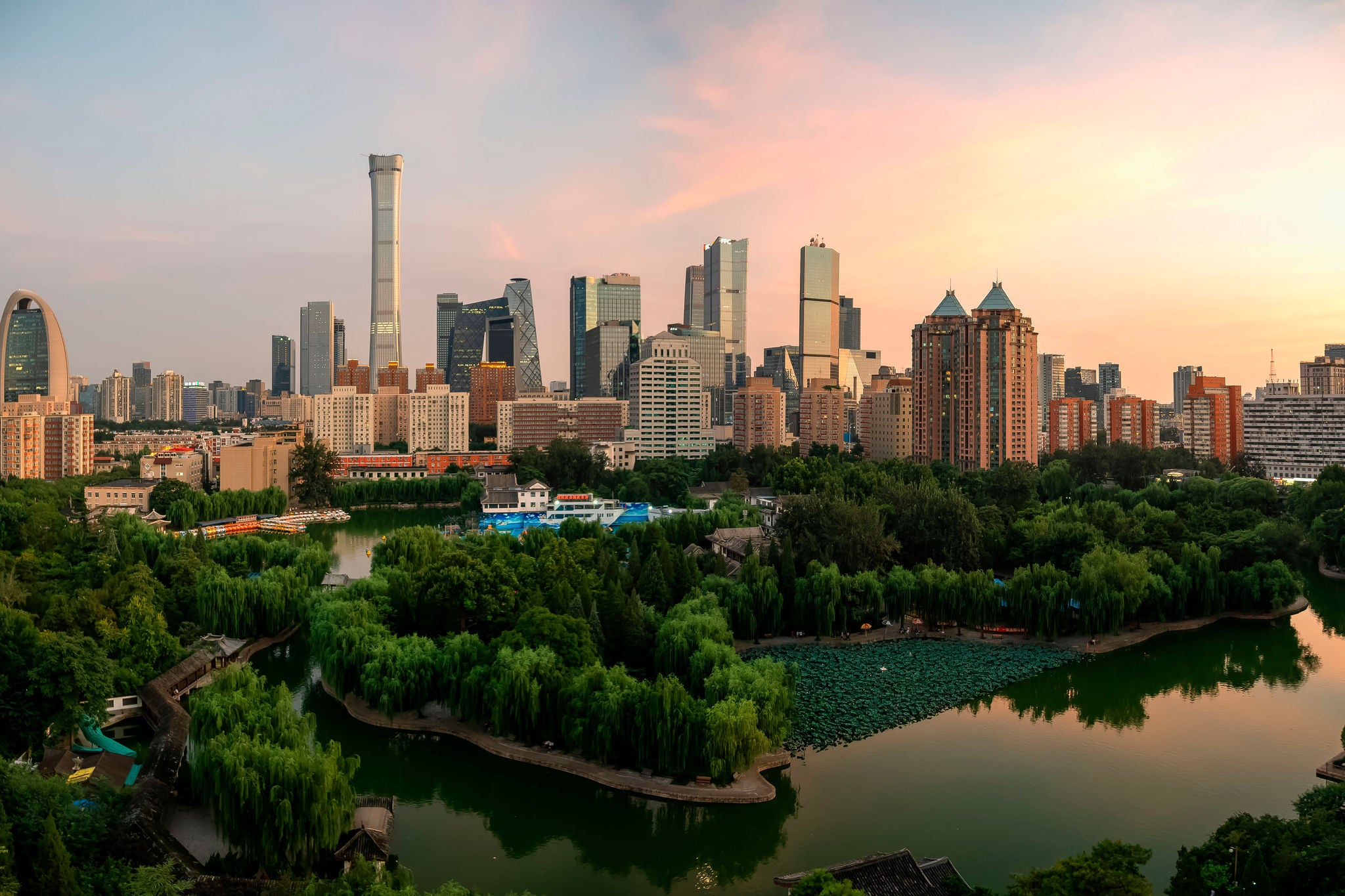 Beijing Central Business District, mix of offices and apartments