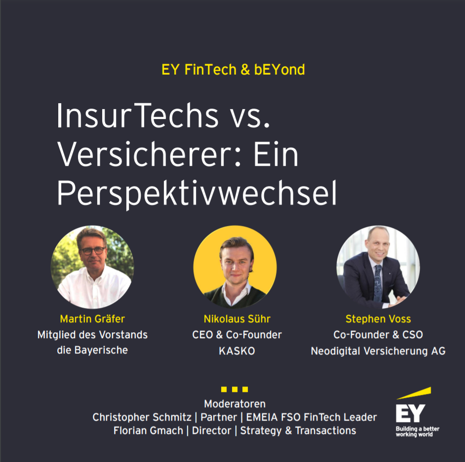 EY fintech and beyond inline image with title insurtechs vs versicherer ein perspektivwechsel