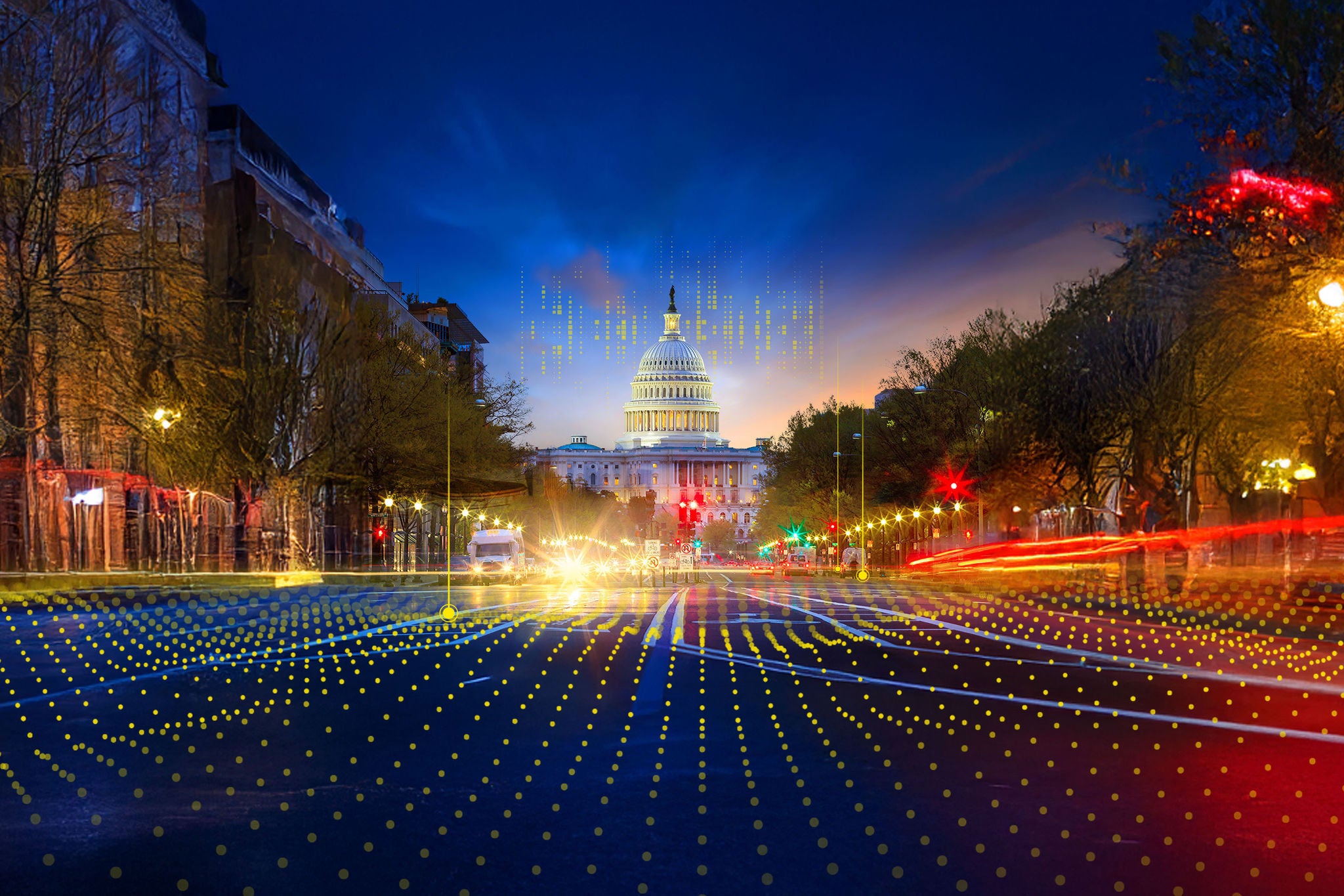 The United States Capitol building in Washington DC