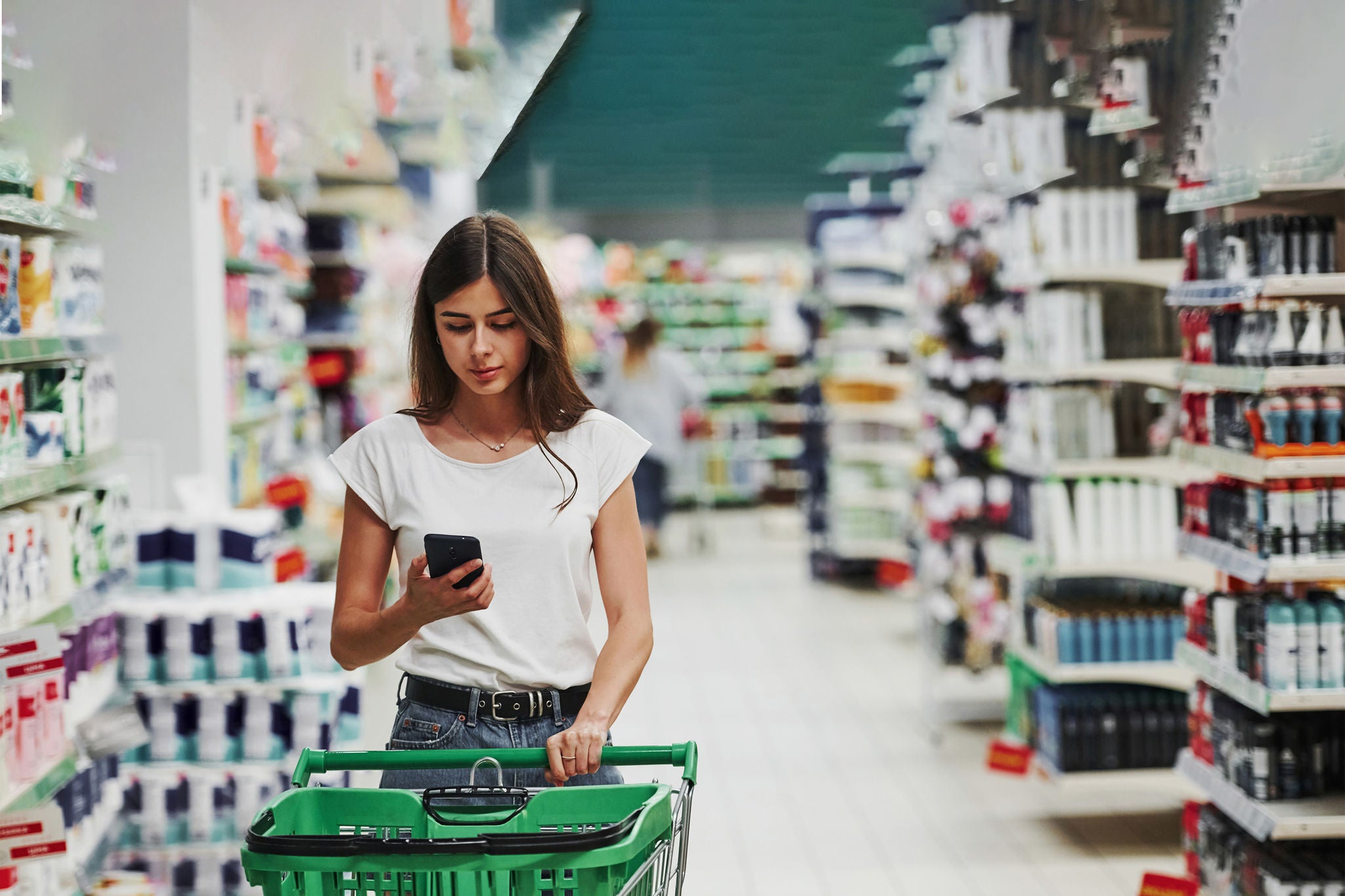 Women shopping in super market