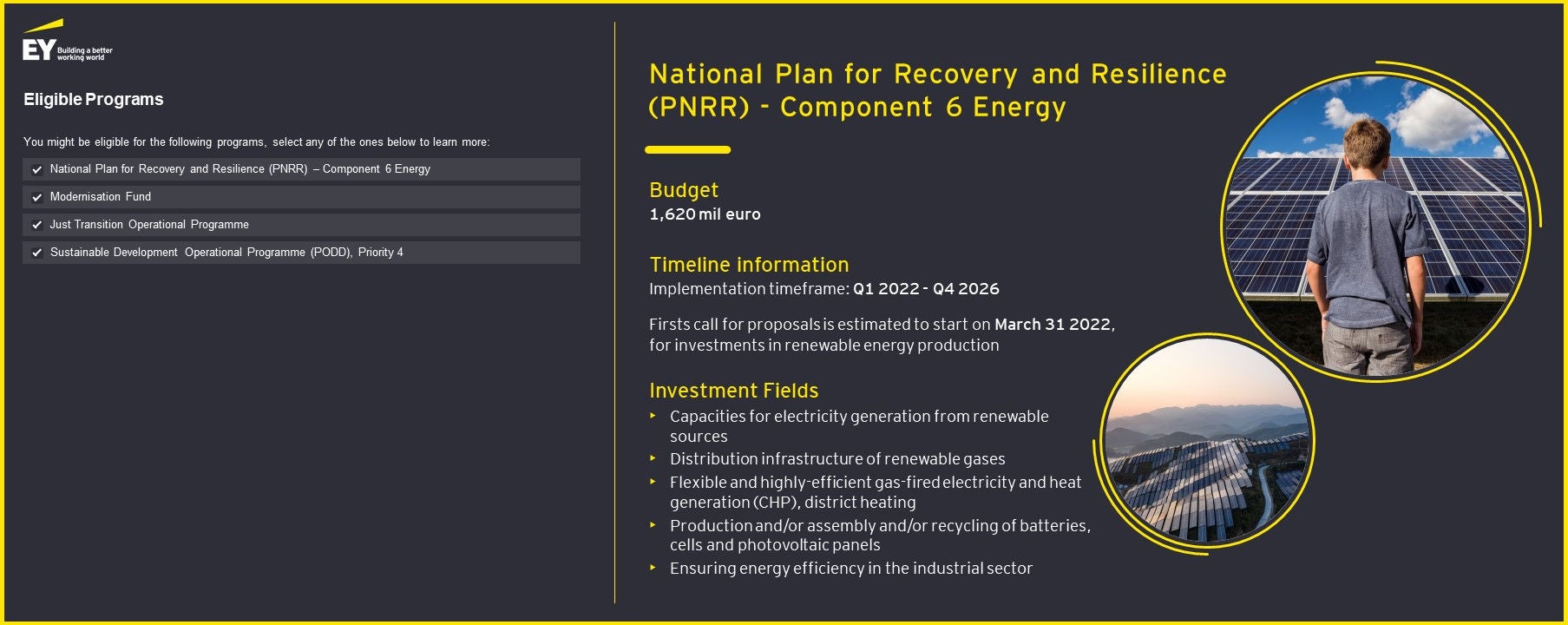 Available EU funding opportunities for your project