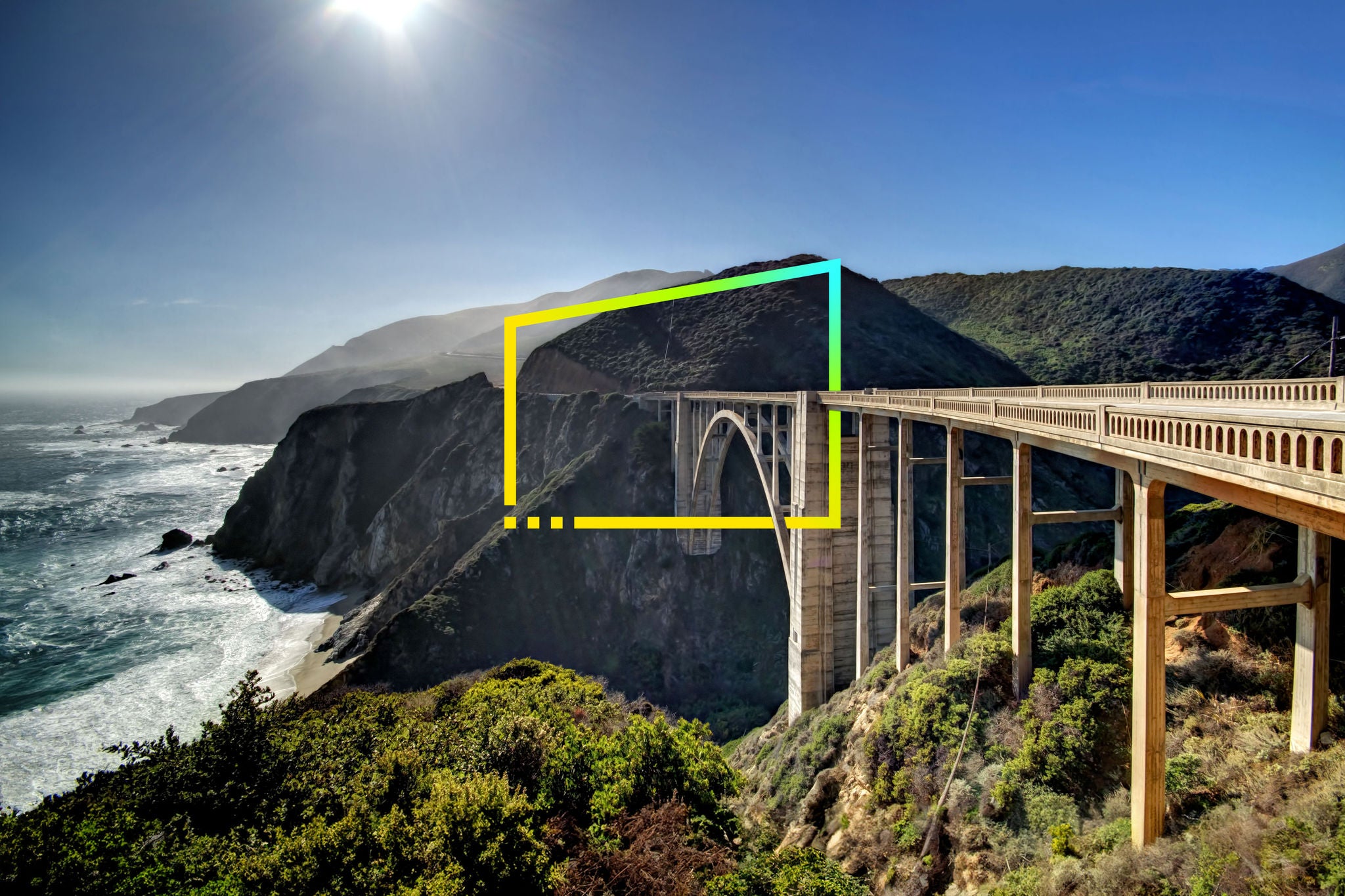 Bixby Creek Bridge at Backlight