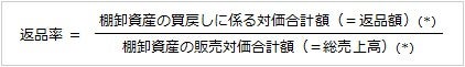 （ア） 返品率（法人税法施行令101条2項）