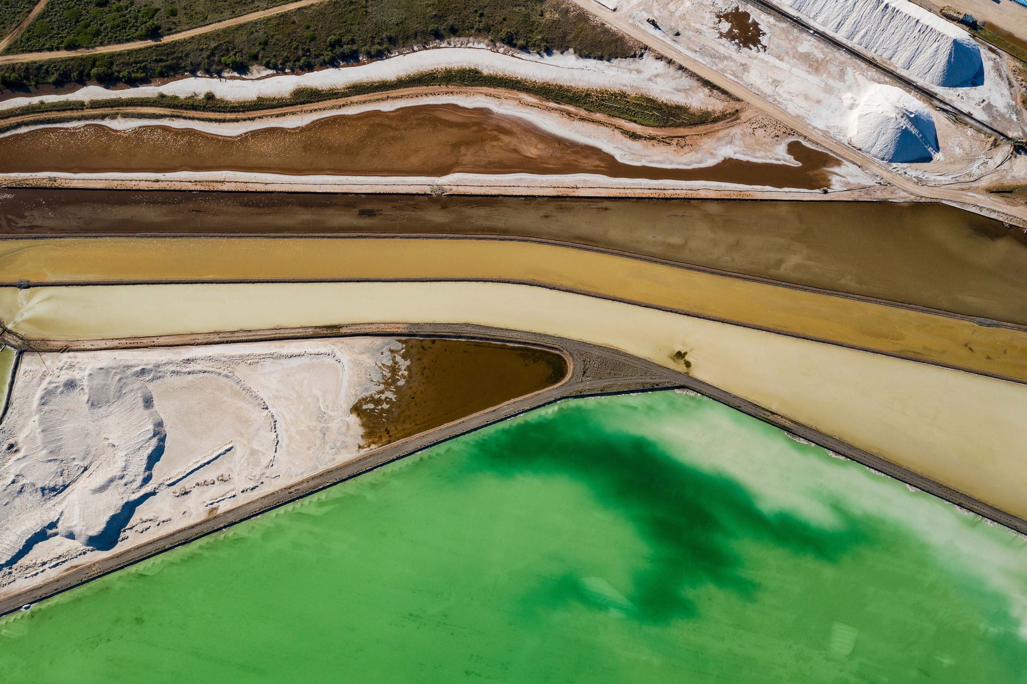 Evaporation Ponds at Cargil Industrial Plant