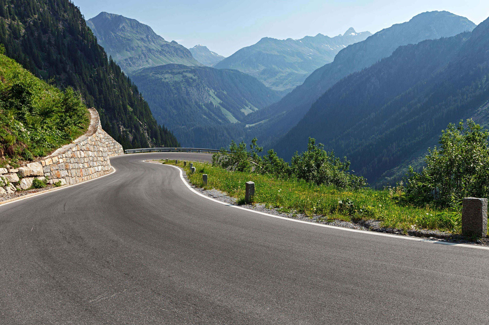 Morgen auf der Silvretta-Bielerhöhe-Hochalpenstraße