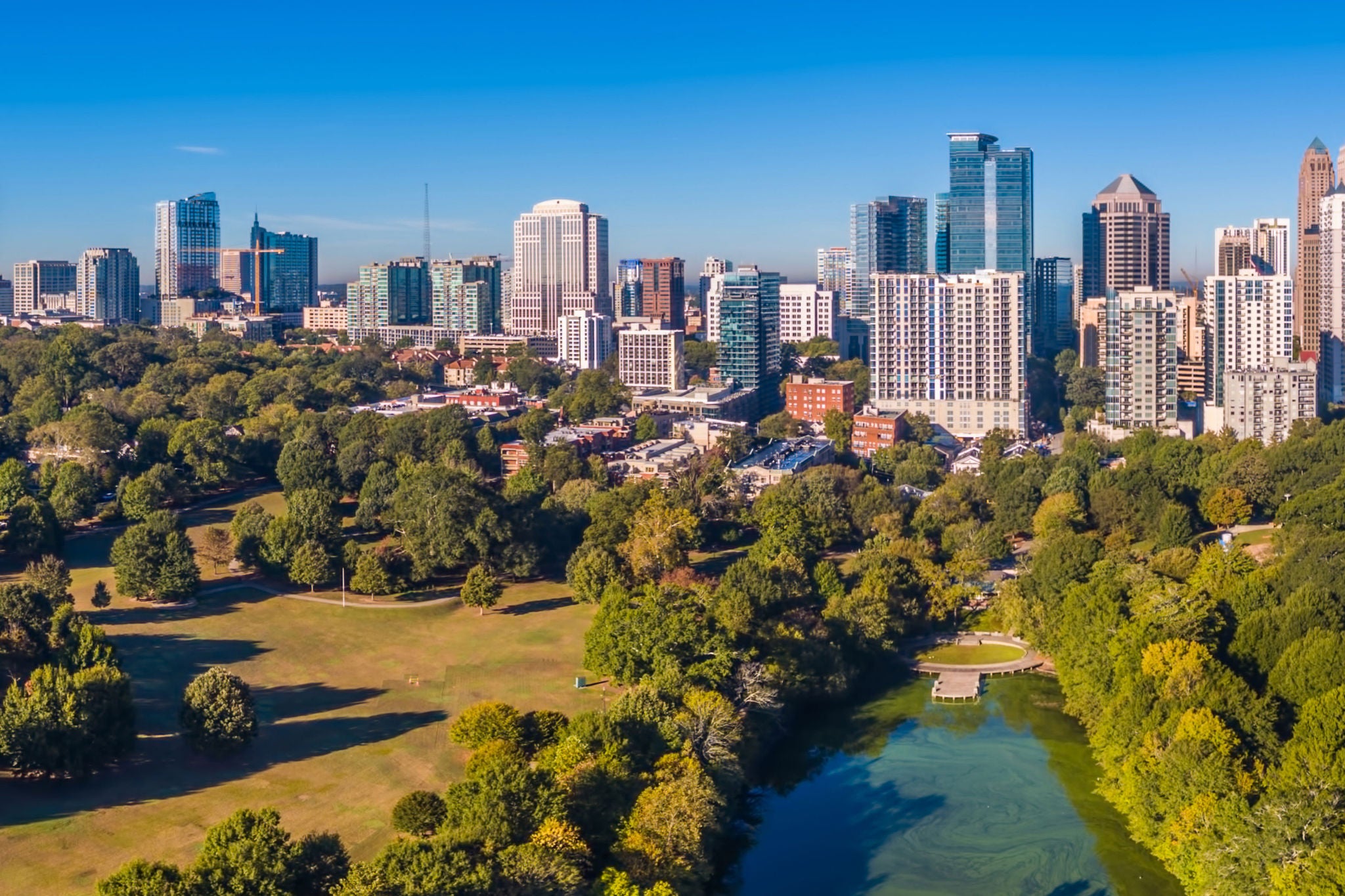 Aerial view of Atlanta