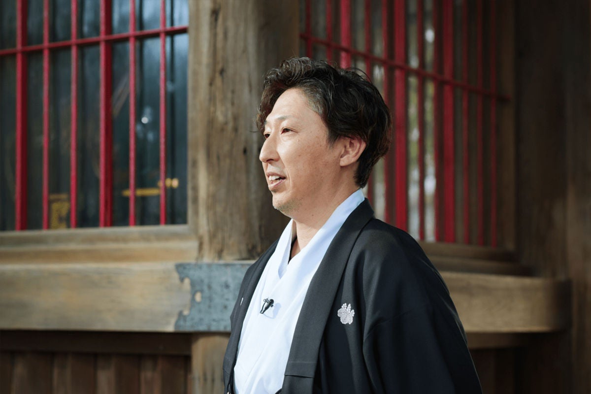 鳥飼八幡宮の山内圭司宮司