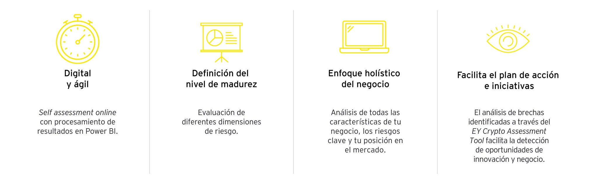 Infografía que describe la Crypto Assessment Tool