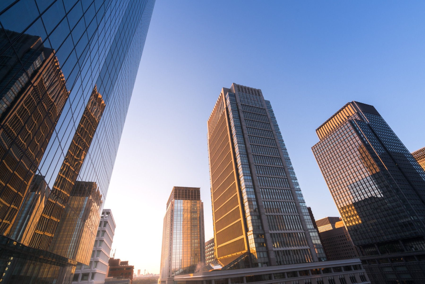 View of tall buildings